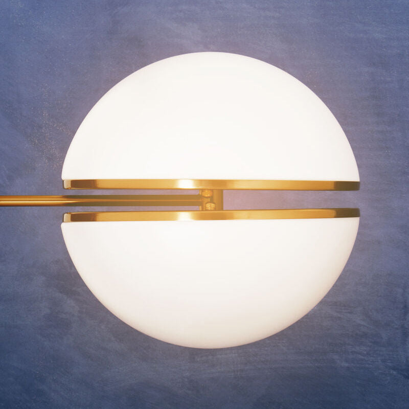 Abira Brushed Brass Finish Ball Wall Light