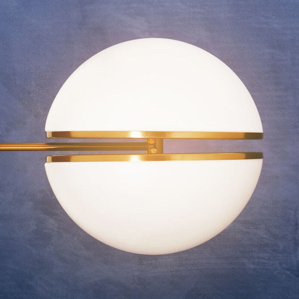 Abira Brushed Brass Finish Ball Wall Light
