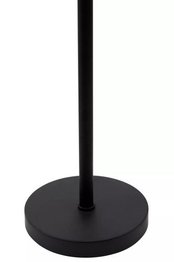 Hutchinson Clear Crystal Table Lamp with Black Metal