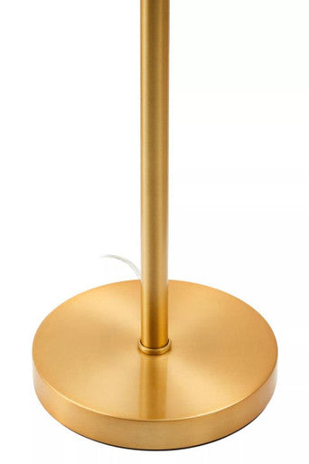 Hutchinson Clear Crystal Table Lamp with Gold Metal