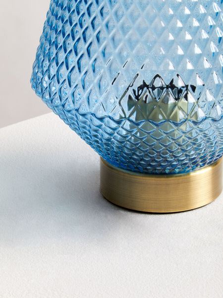 Blue Glass Table Lamp | Noble