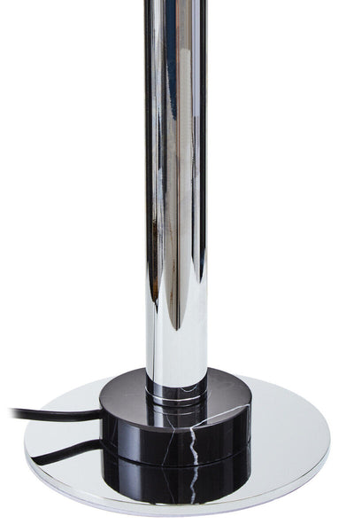 Silver Finish Metal Table Lamp | Octavia