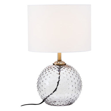 Noa Grey Glass Table Lamp
