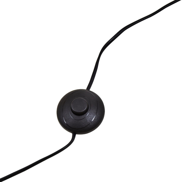 Brushed Brass Floor Lamp with Black Marble Base | Murdoch