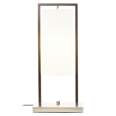 Atkins Nickel Finish Table Lamp