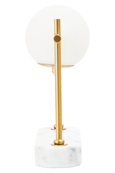Marble And Gold Orb Table Lamp | Zalika
