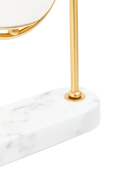 Marble And Gold Orb Table Lamp | Zalika