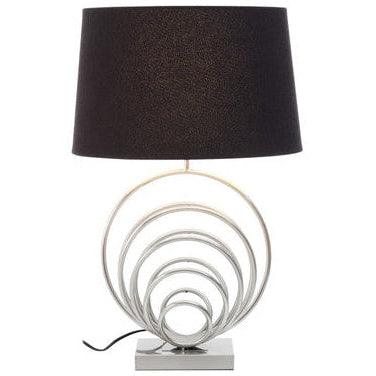 Zayda Brushed Chrome Sphere Table Lamp