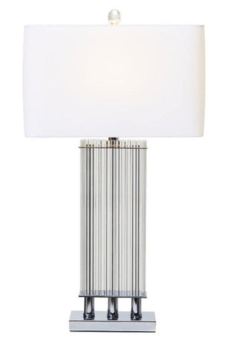 Elana Table Lamp With Matte Silver Base