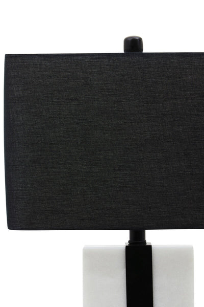 Black and White Marble Table Lamp | Elvie