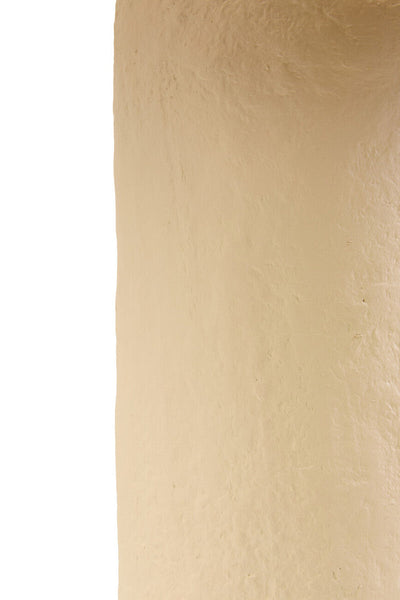 Natural Papier Mache Table Lamp with Natural Raffia Shade | Carta