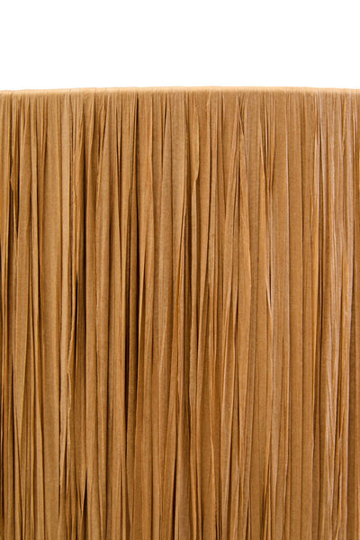 Natural Papier Mache Table Lamp with Natural Raffia Shade | Carta
