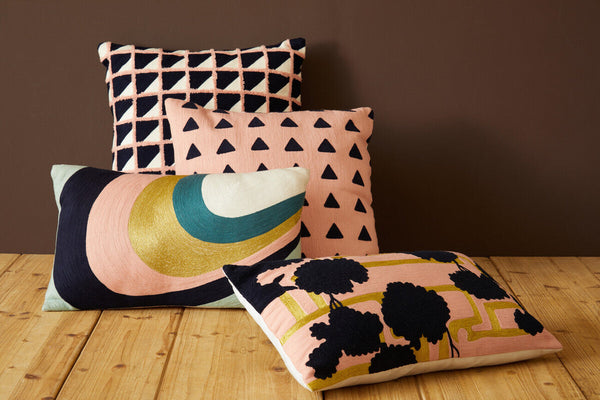 Bosie Ozella Curved Stripes Cushion