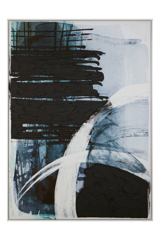 Astratto Blue and Black Wall Art