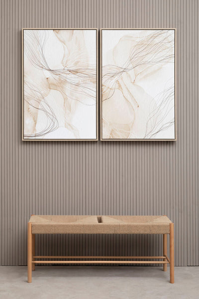 Set of Two Natural Abstract Wall Art | Astratto