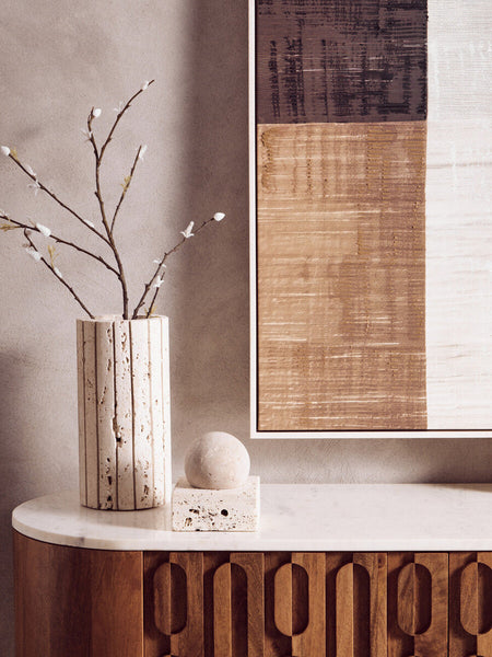 Astratto Neutral Abstract Textured Canvas Wall Art