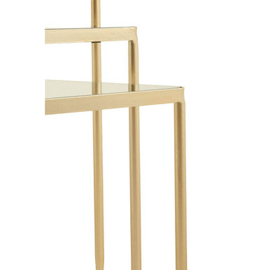Avantis Champagne Finish Triangular Set of 3 Nesting Tables