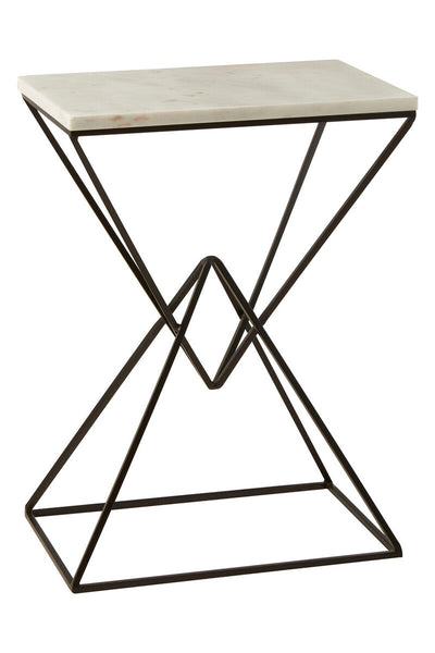 Shalimar Marble top Rectangular Side Table