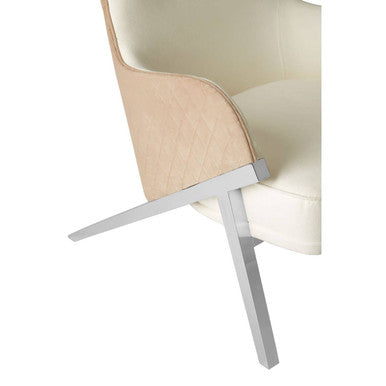 Piermount Ivory Wingback Chair