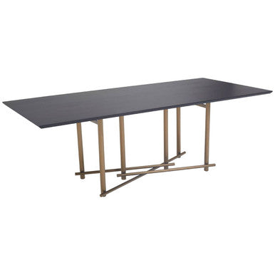 Delta Walnut Veneer Rectangular Dining Table