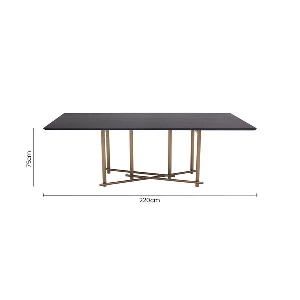 Delta Walnut Veneer Rectangular Dining Table