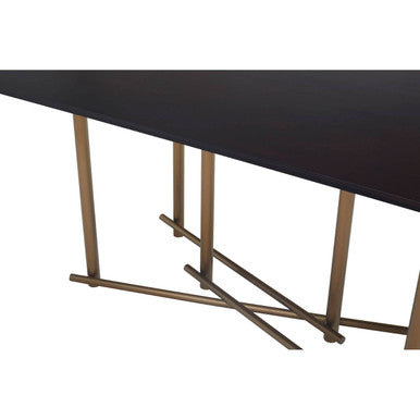 Delta Walnut Veneer Rectangular Dining Table