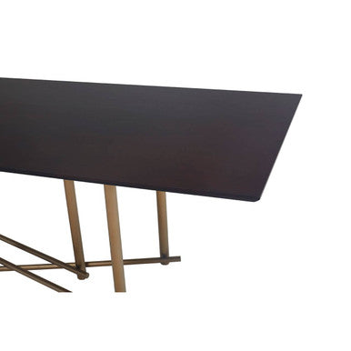 Delta Walnut Veneer Rectangular Dining Table