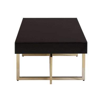 Ragusa Black Mirrored Glass Coffee Table