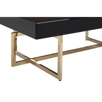 Ragusa Black Mirrored Glass Coffee Table