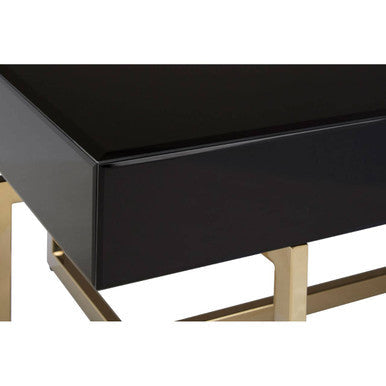 Ragusa Black Mirrored Glass Coffee Table