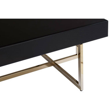 Ragusa Black Mirrored Glass Coffee Table