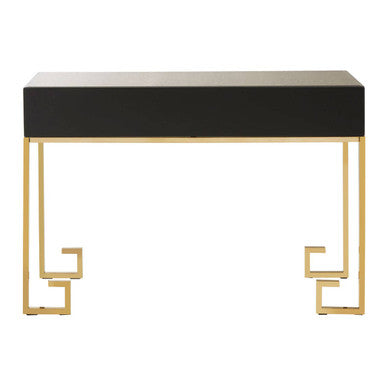 Rieti Antique Mirrored and Gold Finish 2 Drawer Console Table