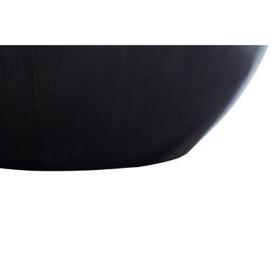 Gabo Ebony Bamboo Top Round Console Table