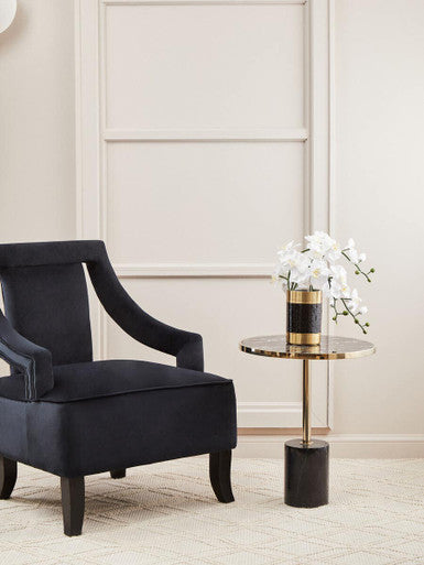 Oria Warm Metallic End Table