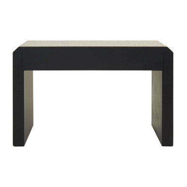 Komo Antique Gold Finish Mirrored 2 Drawer Console Table