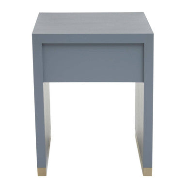Deskey Grey Shagreen Effect 1 Drawer Side Table