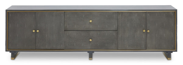 Deskey Grey Shagreen Effect Media Unit