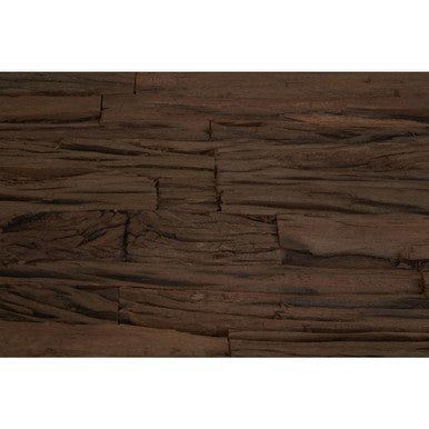 Square Natural Wood and Clear Glass Top Coffee Table with Silver Cross Base | Kerala