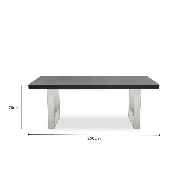 Ulmus Black Elm Wood Dining Table