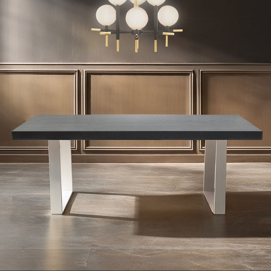 Ulmus Black Elm Wood Dining Table