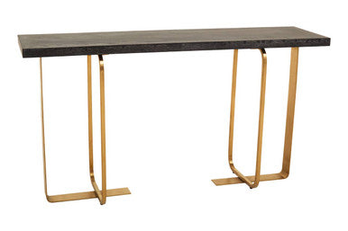 Lena Black Oak Veneer Console Table