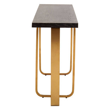 Lena Black Oak Veneer Console Table