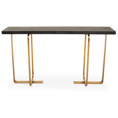 Lena Black Oak Veneer Console Table