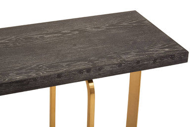 Lena Black Oak Veneer Console Table