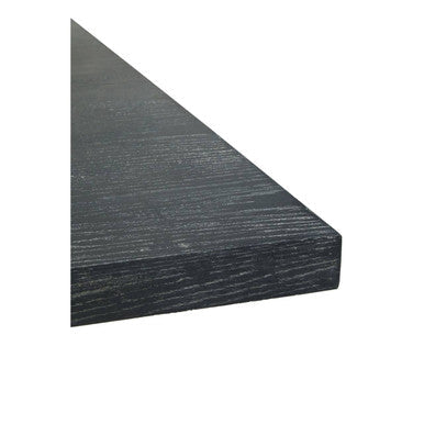 Black and Grey Square Coffee Table with Brushed Gold Base | Lena