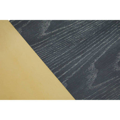 Serrano Black Oak Veneer and Marble Multi Tier Coffee Table