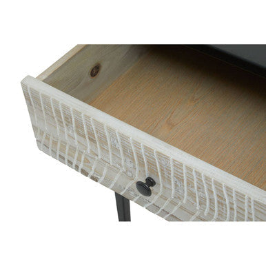 Luxor Grey Recycled Pine Wood 3 Drawer Console Table