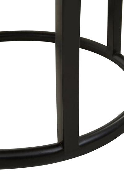Malang Round Table With Iron Frame