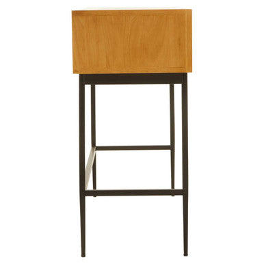 Jakara Natural Finish Console Table with 2 Drawers