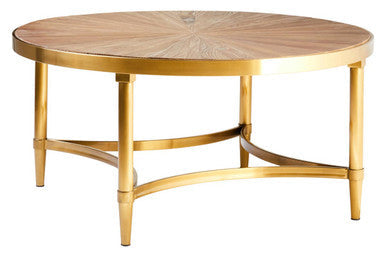 Jana Natural Wooden Round Coffee Table